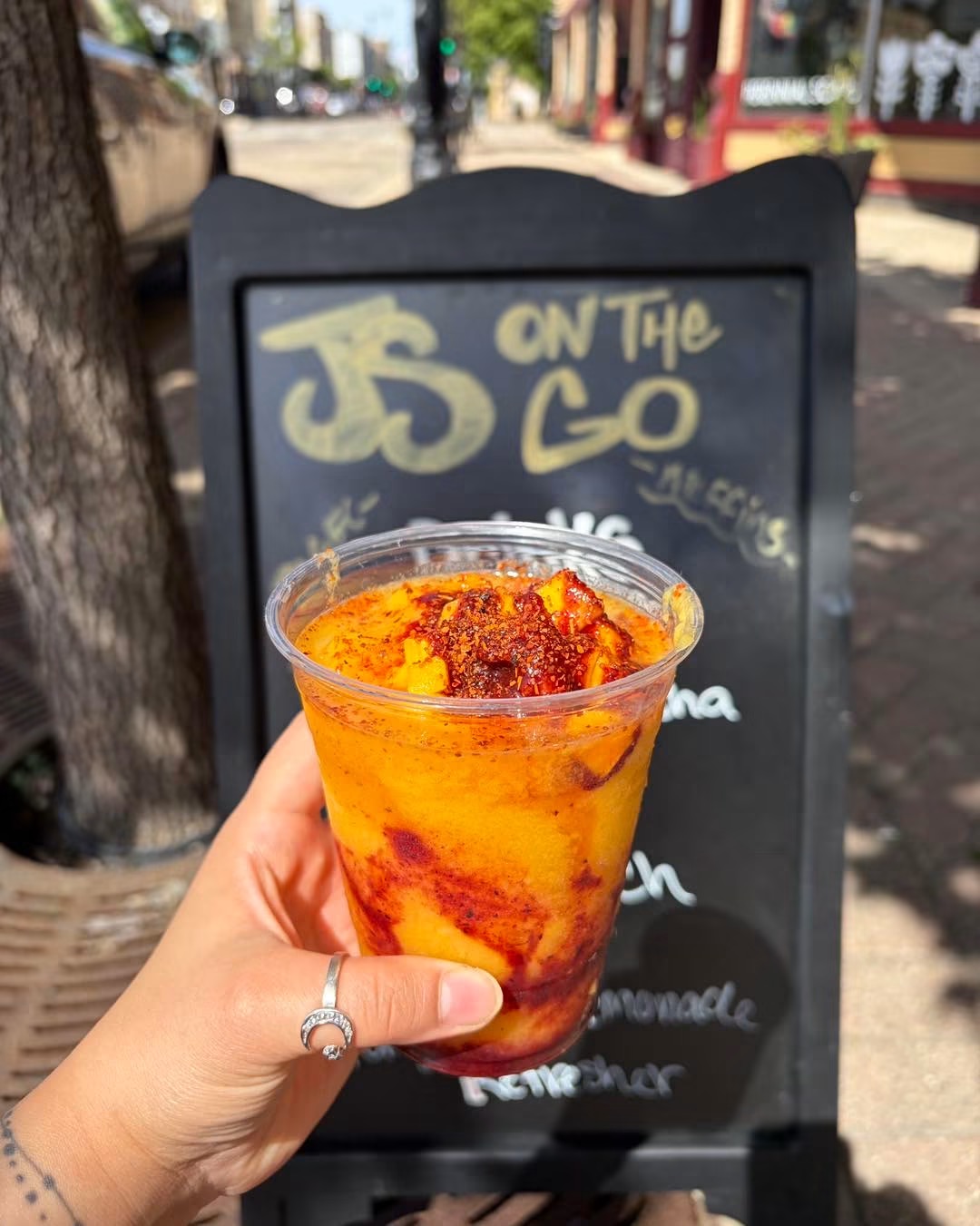 Mango chamoy refresher
